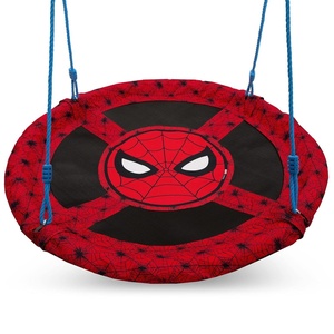 image:imageMarvel Spider Man 40Inch Saucer Swing for Kids by Delta Children  Attaches to Swing Sets or Trees  Includes All Necessary Hanging Hardware amp Rope