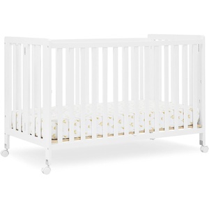 image:imageSimmons Kids Aria Full Size Portable Folding Crib  Greenguard Gold Certified Bianca WhiteBianca White
