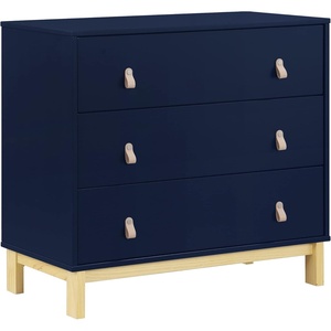 image:imagebabyGap Legacy 3 Drawer Dresser with Leather Pulls and Interlocking Drawers by Delta Children EbonyNaturalNavyNatural