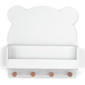 image:imagebabyGap by Delta Children Brannan Bear Wall Shelf with 4 Hooks WhiteWhite