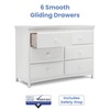 image:imageDelta Children Emerson 6 Drawer Dresser Greenguard Gold Certified Bianca White