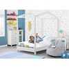 image:imageDelta Children Poppy House Wood Twin Bed Platform Bed  No Box Spring Needed Bianca WhiteBianca White