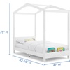 image:imageDelta Children Poppy House Wood Twin Bed Platform Bed  No Box Spring Needed Bianca WhiteBianca White