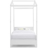image:imageDelta Children Poppy House Wood Twin Bed Platform Bed  No Box Spring Needed Bianca WhiteBianca White