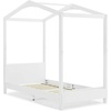 image:imageDelta Children Poppy House Wood Twin Bed Platform Bed  No Box Spring Needed Bianca WhiteBianca White
