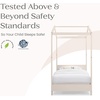 image:imageDelta Children Poppy House Wood Twin Bed Platform Bed  No Box Spring Needed Bianca WhiteSoft Biege