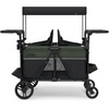image:imageJeep Aries Stroller Wagon by Delta Children Premium Wagon for 2 Kids with Convertible Seats Adjustable PushPull Handles Removable Canopy amp Flat Fold  Greenguard Gold Certified BlackGreenBlackGreen
