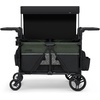 image:imageJeep Aries Stroller Wagon by Delta Children Premium Wagon for 2 Kids with Convertible Seats Adjustable PushPull Handles Removable Canopy amp Flat Fold  Greenguard Gold Certified BlackGreenBlackGreen