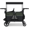 image:imageJeep Aries Stroller Wagon by Delta Children Premium Wagon for 2 Kids with Convertible Seats Adjustable PushPull Handles Removable Canopy amp Flat Fold  Greenguard Gold Certified BlackGreenBlackGreen