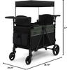 image:imageJeep Aries Stroller Wagon by Delta Children Premium Wagon for 2 Kids with Convertible Seats Adjustable PushPull Handles Removable Canopy amp Flat Fold  Greenguard Gold Certified BlackGreenBlackGreen