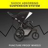 image:imageJeep Hydro Sport Plus Jogger by Delta Children Includes Car Seat Adapter Black Neoprene Leather