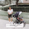 image:imageJeep Hydro Sport Plus Jogger by Delta Children Includes Car Seat Adapter Black Neoprene Leather