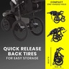 image:imageJeep Hydro Sport Plus Jogger by Delta Children Includes Car Seat Adapter Black Neoprene Leather