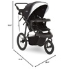 image:imageJeep Hydro Sport Plus Jogger by Delta Children Includes Car Seat Adapter Black Neoprene Leather