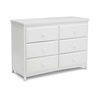 image:imageDelta Children Emerson 6 Drawer Dresser Greenguard Gold Certified Bianca White