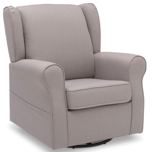 image:imageDelta Children Reston Nursery Glider Swivel Rocker Chair French GreyFrench Grey