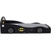 image:imageDelta Children  Batman Batmobile Deluxe Car Plastic Sleep and Play Toddler Bed with Attached GuardrailsToddler Bed without Mattress
