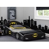 image:imageDelta Children  Batman Batmobile Deluxe Car Plastic Sleep and Play Toddler Bed with Attached GuardrailsToddler Bed without Mattress