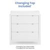 image:imageDelta Children Cassie 3 Drawer Dresser with Changing Top and Interlocking Drawers Bianca WhiteBianca White