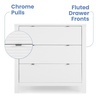 image:imageDelta Children Cassie 3 Drawer Dresser with Changing Top and Interlocking Drawers Bianca WhiteBianca White