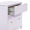 image:imageDelta Children Cassie 3 Drawer Dresser with Changing Top and Interlocking Drawers Bianca WhiteLilac