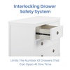image:imageDelta Children Madeline 4 Drawer Dresser with Changing Top and Interlocking Drawers  Greenguard Gold Certified Bianca WhiteBianca White