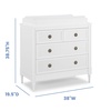 image:imageDelta Children Madeline 4 Drawer Dresser with Changing Top and Interlocking Drawers  Greenguard Gold Certified Bianca WhiteBianca White