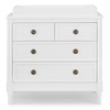 image:imageDelta Children Madeline 4 Drawer Dresser with Changing Top and Interlocking Drawers  Greenguard Gold Certified Bianca WhiteBianca White