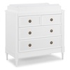 image:imageDelta Children Madeline 4 Drawer Dresser with Changing Top and Interlocking Drawers  Greenguard Gold Certified Bianca WhiteBianca White