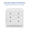 image:imageDelta Children Madeline 4 Drawer Dresser with Changing Top and Interlocking Drawers  Greenguard Gold Certified Bianca WhiteBianca White