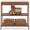 image:imageDelta Children Scout Changing Table  Greenguard Gold Certified Bianca WhiteChestnut