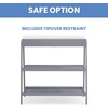 image:imageDelta Children Scout Changing Table  Greenguard Gold Certified Bianca WhiteGrey