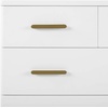 image:imageDelta Children Sloane 4 Drawer Dresser with Changing Top Bianca White wMelted BronzeBianca White WMelted Bronze
