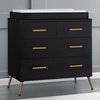 image:imageDelta Children Sloane 4 Drawer Dresser with Changing Top Bianca White wMelted BronzeBlackBronze