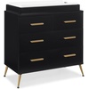 image:imageDelta Children Sloane 4 Drawer Dresser with Changing Top Bianca White wMelted BronzeBlackBronze