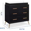 image:imageDelta Children Sloane 4 Drawer Dresser with Changing Top Bianca White wMelted BronzeBlackBronze