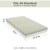 image:imageDelta Children Summer Breeze Mattress  Breathable Baby Crib amp Toddler Mattress with Cloud Core  Machine Washable Cover  GREENGUARD Gold  Waterproof  Sustainably Sourced Core ApricotWhiteSpring Breeze