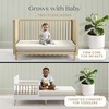 image:imageDelta Children Summer Breeze Mattress  Breathable Baby Crib amp Toddler Mattress with Cloud Core  Machine Washable Cover  GREENGUARD Gold  Waterproof  Sustainably Sourced Core ApricotWhiteBreatheClear