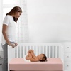 image:imageDelta Children Twinkle Stars Breathable 4inch Mini Crib Mattress with RemovableMachine Washable Cover  GREENGUARD Gold  Waterproof  Sustainably Sourced Core Fiber Core GreenPink
