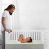 image:imageDelta Children Twinkle Stars Breathable 4inch Mini Crib Mattress with RemovableMachine Washable Cover  GREENGUARD Gold  Waterproof  Sustainably Sourced Core Fiber Core GreenGreen