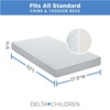image:imageDelta Children Twinkle Stars Limited Premium Recycled Fiber Core Crib and Toddler Mattress  Waterproof Cover  GREENGUARD Gold Certified  Trusted 7 Year Warranty  Made in USA