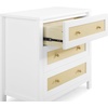 image:imageSimmons Kids Theo 3 Drawer Dresser with Changing Top and Interlocking Drawers Bianca WhiteTextured AlmondBianca WhiteTextured Almond