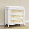 image:imageSimmons Kids Theo 3 Drawer Dresser with Changing Top and Interlocking Drawers Bianca WhiteTextured AlmondBianca WhiteTextured Almond
