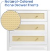 image:imageSimmons Kids Theo 3 Drawer Dresser with Changing Top and Interlocking Drawers Bianca WhiteTextured AlmondBianca WhiteTextured Almond