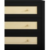 image:imageSimmons Kids Theo 3 Drawer Dresser with Changing Top and Interlocking Drawers Bianca WhiteTextured AlmondBlackTextured Almond