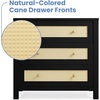 image:imageSimmons Kids Theo 3 Drawer Dresser with Changing Top and Interlocking Drawers Bianca WhiteTextured AlmondBlackTextured Almond