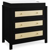 image:imageSimmons Kids Theo 3 Drawer Dresser with Changing Top and Interlocking Drawers Bianca WhiteTextured AlmondBlackTextured Almond