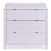 image:imageDelta Children Cassie 3 Drawer Dresser with Changing Top and Interlocking Drawers Bianca WhiteLilac