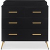 image:imageDelta Children Sloane 4 Drawer Dresser with Changing Top Bianca White wMelted BronzeBlackBronze