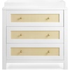 image:imageSimmons Kids Theo 3 Drawer Dresser with Changing Top and Interlocking Drawers Bianca WhiteTextured AlmondBianca WhiteTextured Almond